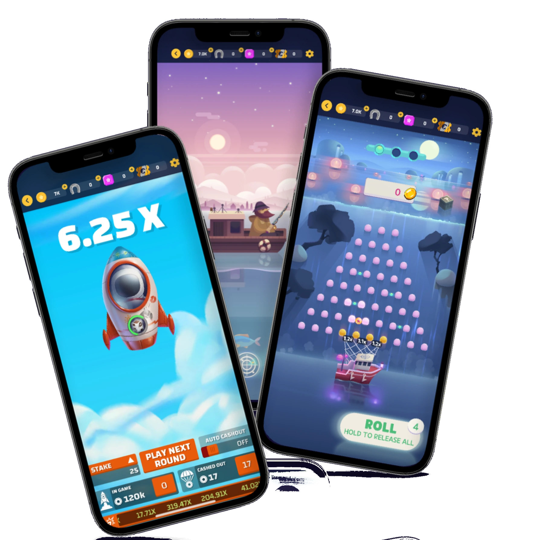 Lucky Games screenshots on phones